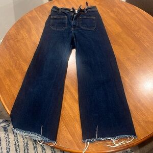 Dark wash Zara Denim Jeans Marine straight, pockets in the front and back